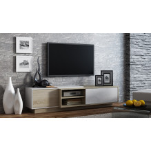 Cama TV cabinet SIGMA1 180 sonoma oak / white gloss