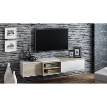 Cama TV cabinet SIGMA1 180 sonoma oak / white gloss