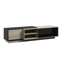 Cama TV cabinet SIGMA1 180 sonoma oak / black gloss