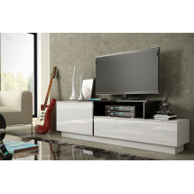 Cama TV cabinet SIGMA 3 180 white / white gloss + black