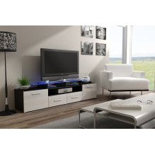 Cama TV stand EVORA 200 wenge / white gloss