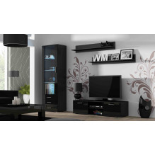 Cama TV stand SOHO 140 black / black gloss