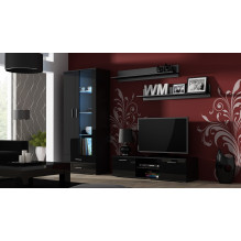 Cama TV stand SOHO 140 black / black gloss