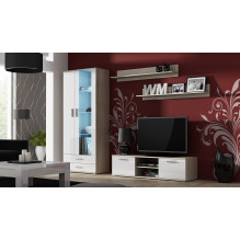 Cama TV stand SOHO 140 sonoma oak / white gloss