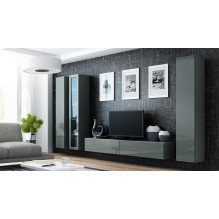 Cama TV Stand VIGO '180' 30 / 180 / 40 grey / grey gloss