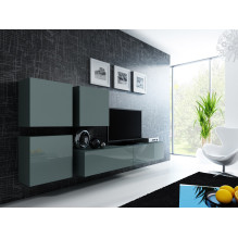 Cama TV Stand VIGO '180' 30 / 180 / 40 grey / grey gloss