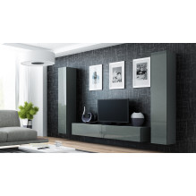 Cama TV Stand VIGO '180' 30 / 180 / 40 grey / grey gloss