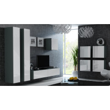 Cama TV Stand VIGO '180' 30 / 180 / 40 grey / white gloss