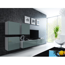 Cama TV Stand VIGO '180' 30 / 180 / 40 white / grey gloss