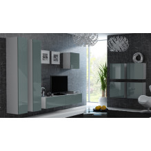 Cama TV Stand VIGO '180' 30 / 180 / 40 white / grey gloss