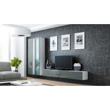 Cama TV Stand VIGO '180' 30 / 180 / 40 white / grey gloss