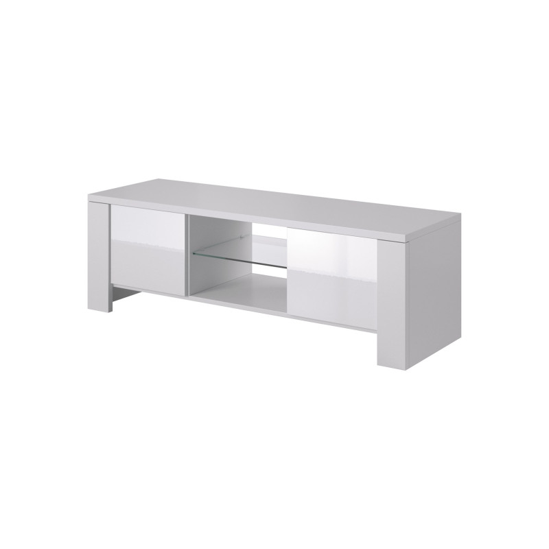 Cama TV stand WEST 42 / 130 / 42 white / white gloss