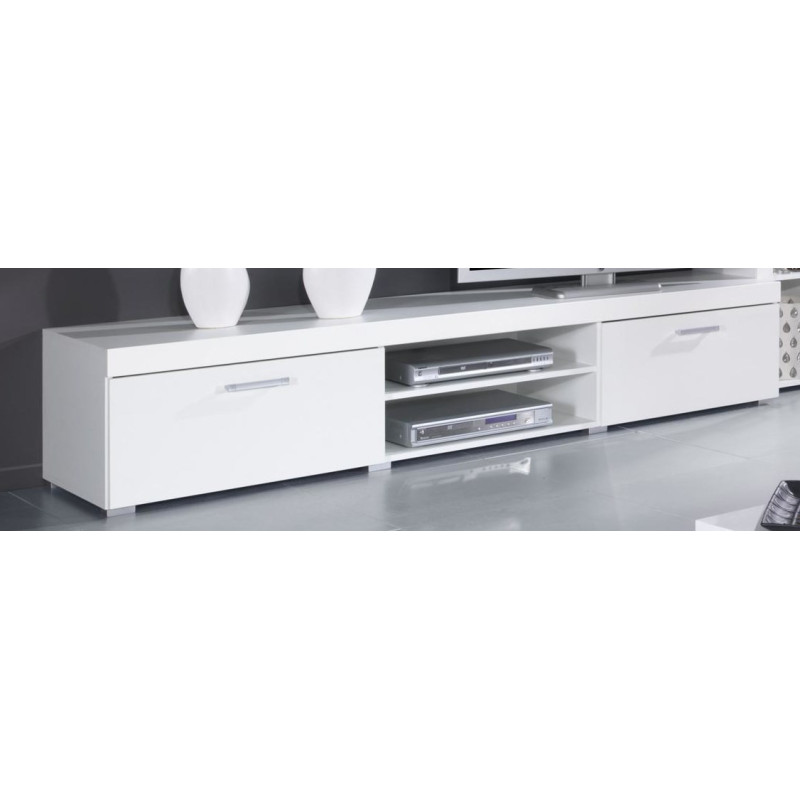 Cama TV stand 200 SAMBA white / white gloss