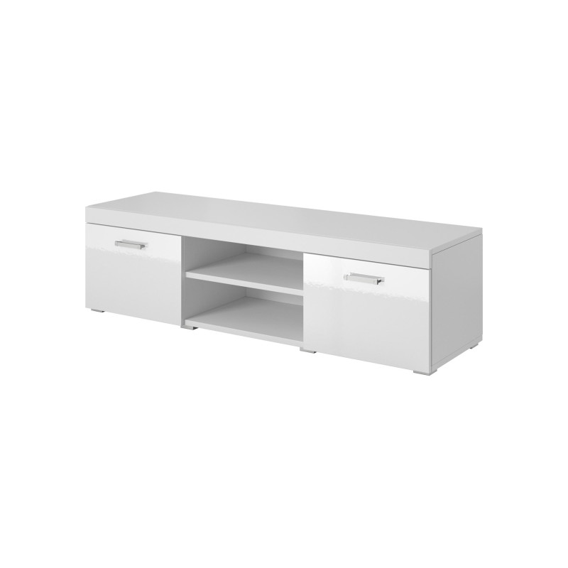 Cama TV stand 140 SAMBA white / white gloss