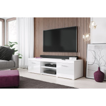 Cama TV stand 140 SAMBA white / white gloss