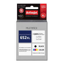 Activejet AH-M652RX ink (replacement for HP 652 F6V25AE / F6V24AE Premium 1 x 20 ml, 1 x 21 ml black, color)