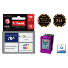 Activejet AH-704CR Ink Cartridge (replacement for HP 704 CN693AE Premium 21 ml colour)