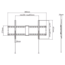 Gembird WM-90F-01 TV mount 2.29 m (90&quot;) Black