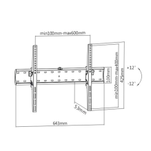 Gembird WM-70T-02 TV mount 177.8 cm (70&quot;) Black