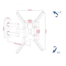 Mount to the 19-56&quot; TV up to 30KG ART AR-61A adjustable