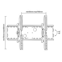 Maclean MC-521 B TV Wall Mount Bracket LCD LED Plasma 32&quot; - 63&quot;