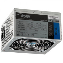 Akyga AK-B1-500 maitinimo blokas 500 W 20+4 kontaktų ATX ATX pilka