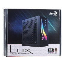 Maitinimo blokas Aerocool Lux RGB 550M 550 W Juodas