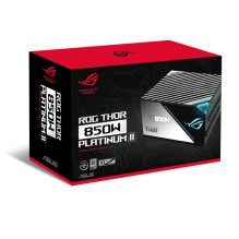 ASUS ROG THOR 850W Platinum II maitinimo blokas 20+4 kontaktų ATX juoda, mėlyna, pilka