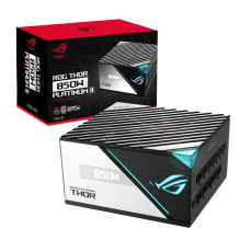 ASUS ROG THOR 850W Platinum II maitinimo blokas 20+4 kontaktų ATX juoda, mėlyna, pilka