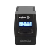 Rebel Nanopower Plus 650 UPS, neprisijungęs, sinusoidas, 650VA, 360W, LCD, USB