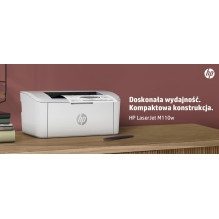 HP LaserJet M110w spausdintuvas, juodai baltas, spausdintuvas mažam biurui, spausdinimas, kompaktiškas