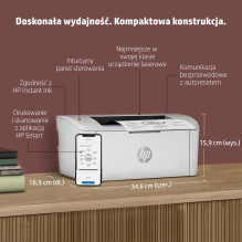 HP LaserJet M110w spausdintuvas, juodai baltas, spausdintuvas mažam biurui, spausdinimas, kompaktiškas