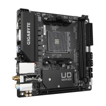 Gigabyte A520I AC Motherboard - Supports AMD Ryzen 5000 Series AM4 CPUs, 6 Phases Digital VRM, up to 5300MHz DDR4 (OC), 