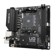 Gigabyte A520I AC Motherboard - Supports AMD Ryzen 5000 Series AM4 CPUs, 6 Phases Digital VRM, up to 5300MHz DDR4 (OC), 