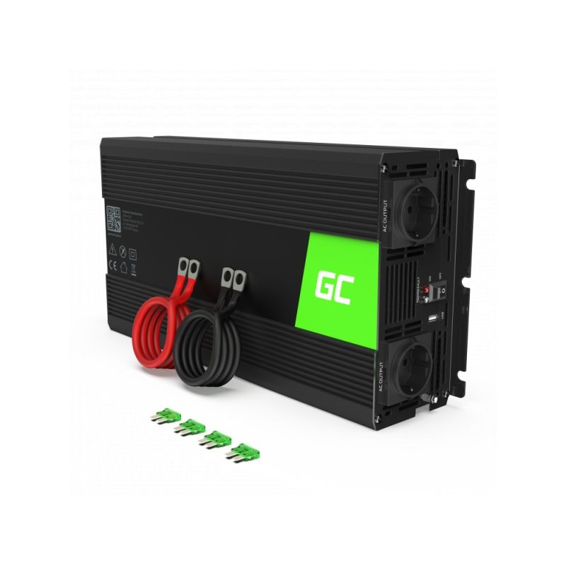 Green Cell INV21 power adapter / inverter Auto 6000 W Black