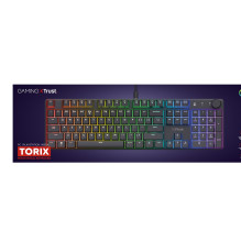 Trust GXT 866 TORIX keyboard Gaming USB QWERTY US International Black