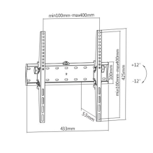 Gembird WM-55T-02 TV mount 139.7 cm (55&quot;) Black