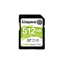 Kingston Technology Canvas Select Plus atminties kortelė 512 GB SDXC Class 10 UHS-I