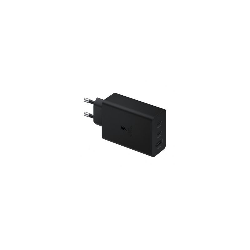 Samsung Samsung įkroviklis 2x USB Type C / USB PPS, Power Delivery PD 65W, QC 3.0, AFC, FCP black (EP-T6530NBEGEU)