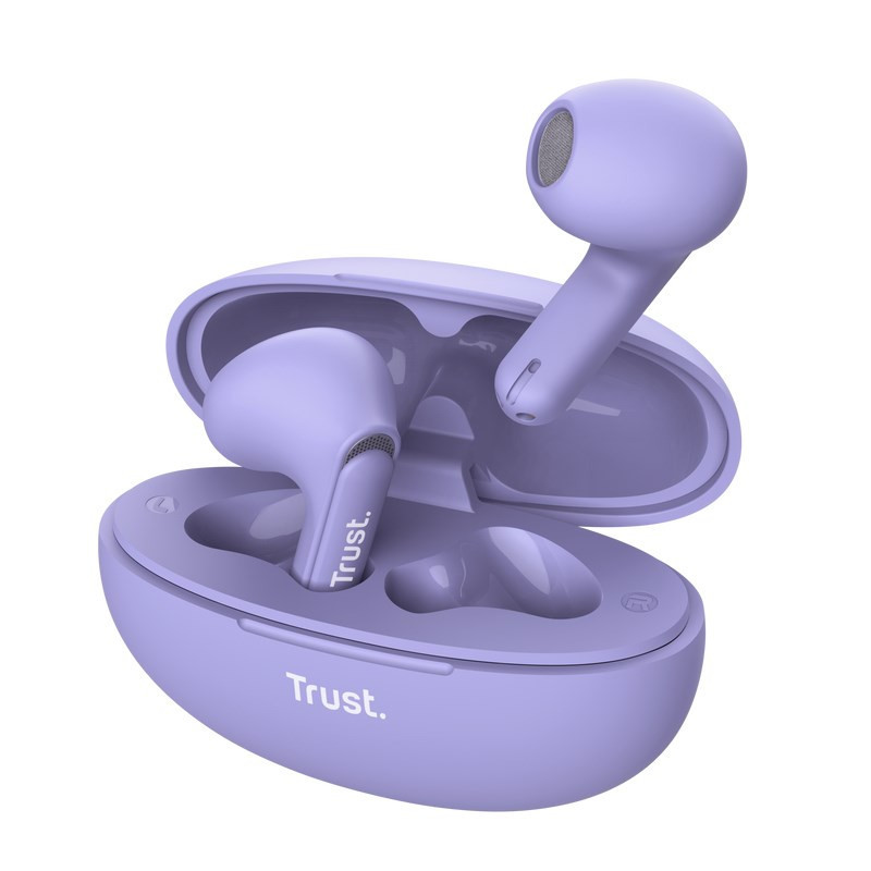 Trust Yavi Headset True Wireless Stereo (TWS) Skambučiai į ausis / Muzika USB Type-C Bluetooth Purple