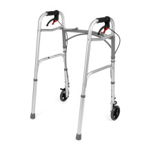 Four-wheeled wheelchair with brakes TIMAGO JMC-C 3223 Silver