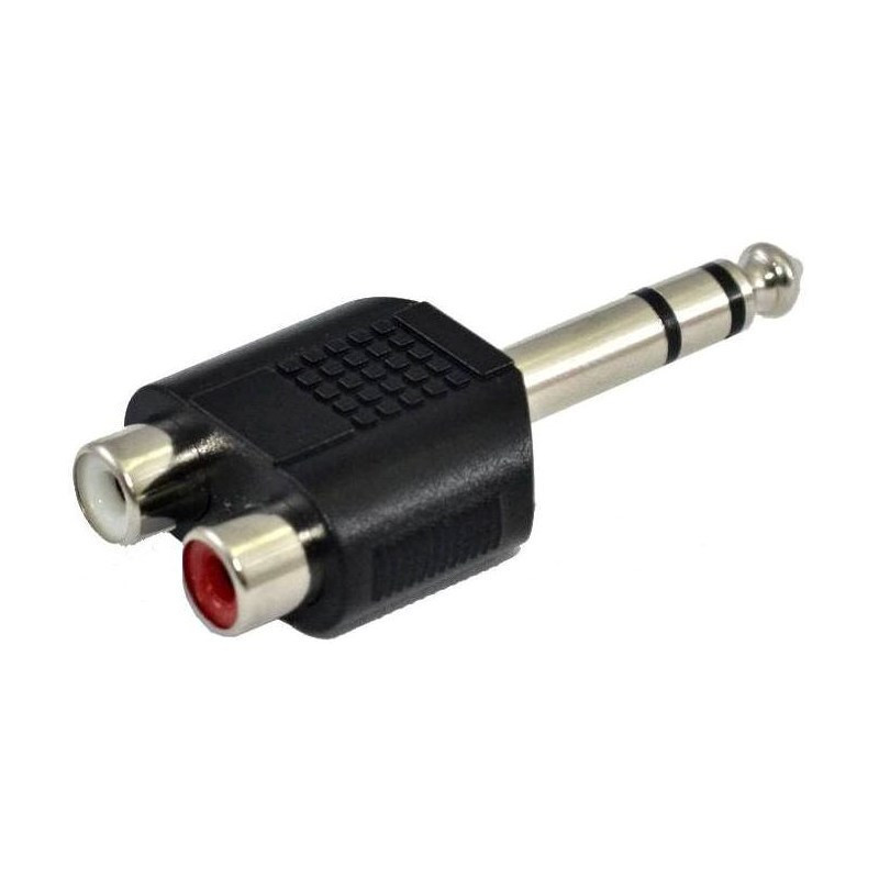 SSQ HA7 - Adapter, 2 x RCA female - 6,3 mm stereo jack