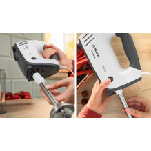 Bosch MFQ37470 Hand mixer 750 W Black, White