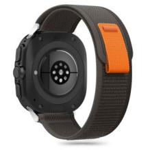 Tech-Protect Tech-Protect nailoninis dirželis, skirtas Samsung Galaxy Watch Ultra (47mm) – juodas / oranžinis