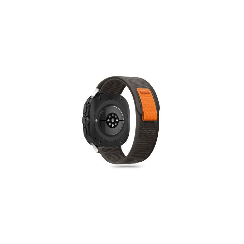 Tech-Protect Tech-Protect nailoninis dirželis, skirtas Samsung Galaxy Watch Ultra (47mm) – juodas / oranžinis