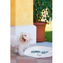 KERBL Double bowl for dog or cat with stand - 300 ml / 250 ml