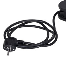 Maclean MCE11 power extension 1.5 m 8 AC outlet(s) Indoor Black