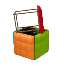 Puff-transformer 5in1 - 5 stools in 1 multicolour pouffe