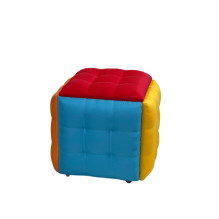 Puff-transformer 5in1 - 5 stools in 1 multicolour pouffe