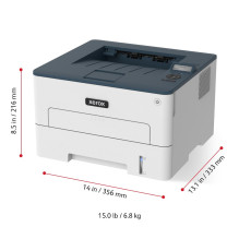 Xerox B230 A4 34 ppm belaidis dvipusis spausdintuvas PCL5e / 6 2 dėklai Iš viso 251 lapas